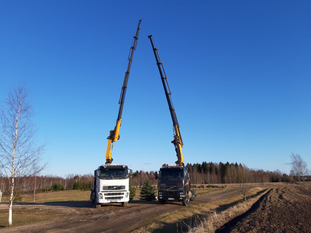 Kraanamehed; tõstetööd; veoteenus